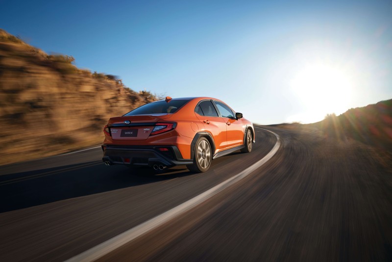 WRX 2.4T tS Solar Orange Pearl Rear