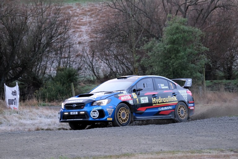 Subaru WRX STI driver Ben Hunt and co-driver Tony Rawstorn scored their second consecutive runner-up placing in the Rally of South Canterbury today. PHOTO: GEOFF RIDDER.