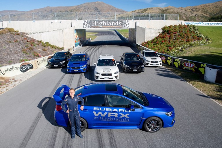 Highlands launches Subaru WRX Experience, professional driver Andrew Waite pictured
