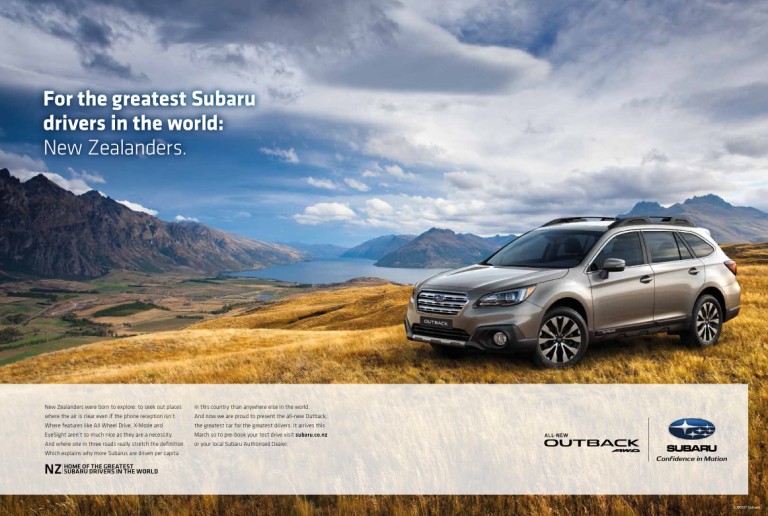 The Subaru Outback Campaign – Print DPS execution