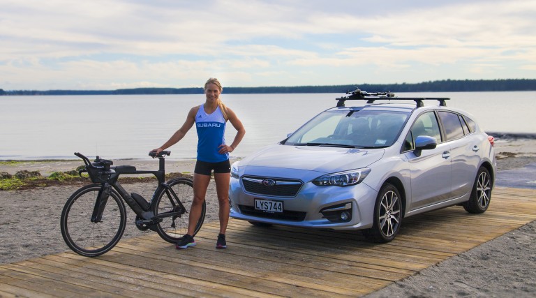 Subaru of New Zealand is excited to announce the ultimate Kiwi adventure brand has partnered with professional triathlete and lifestyle/wellness ambassador Hannah Wells. PC: Paul Brunskill