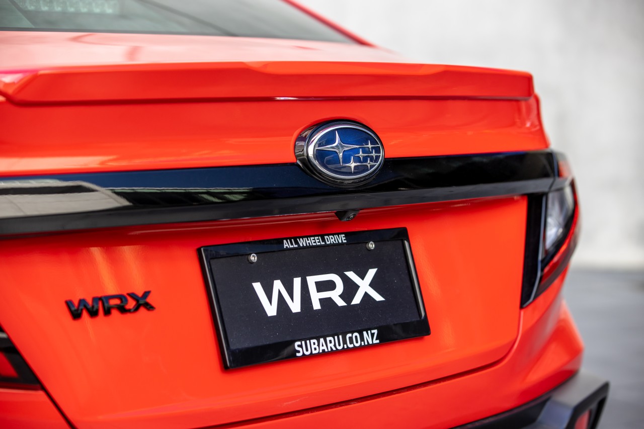 The WRX 2.4T AKA features a black WRX badge and limited-edition AKA badging.