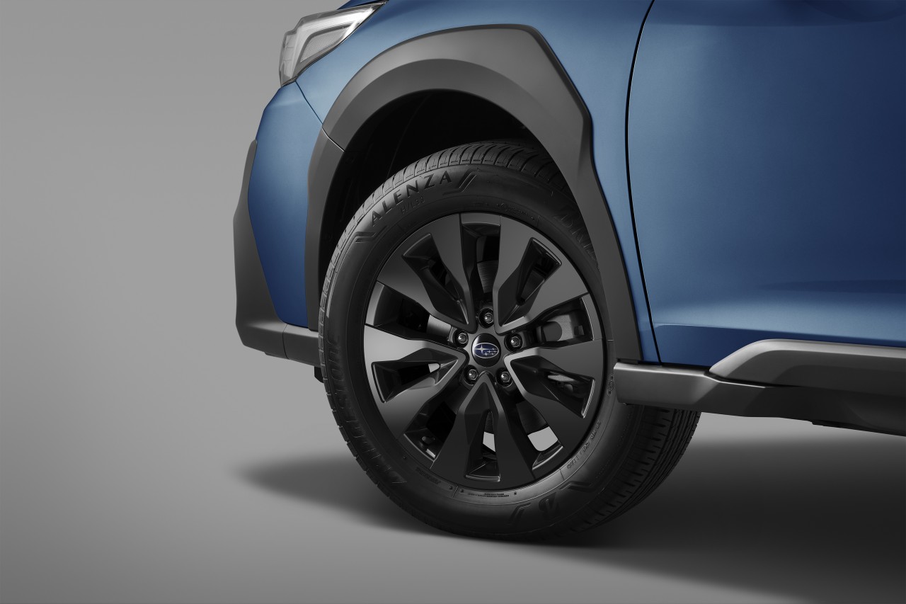 The 2023 Subaru Outback XT Special Edition with 18" dark grey metallic alloys