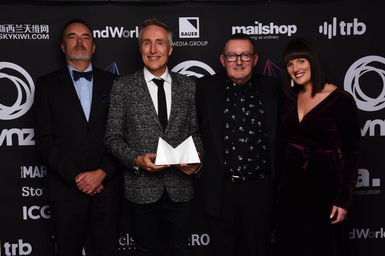 Paul Catmur, Daniel Barnes, Wallis Dumper and Daile Stephens at the 2018 TVNZ Marketing Awards