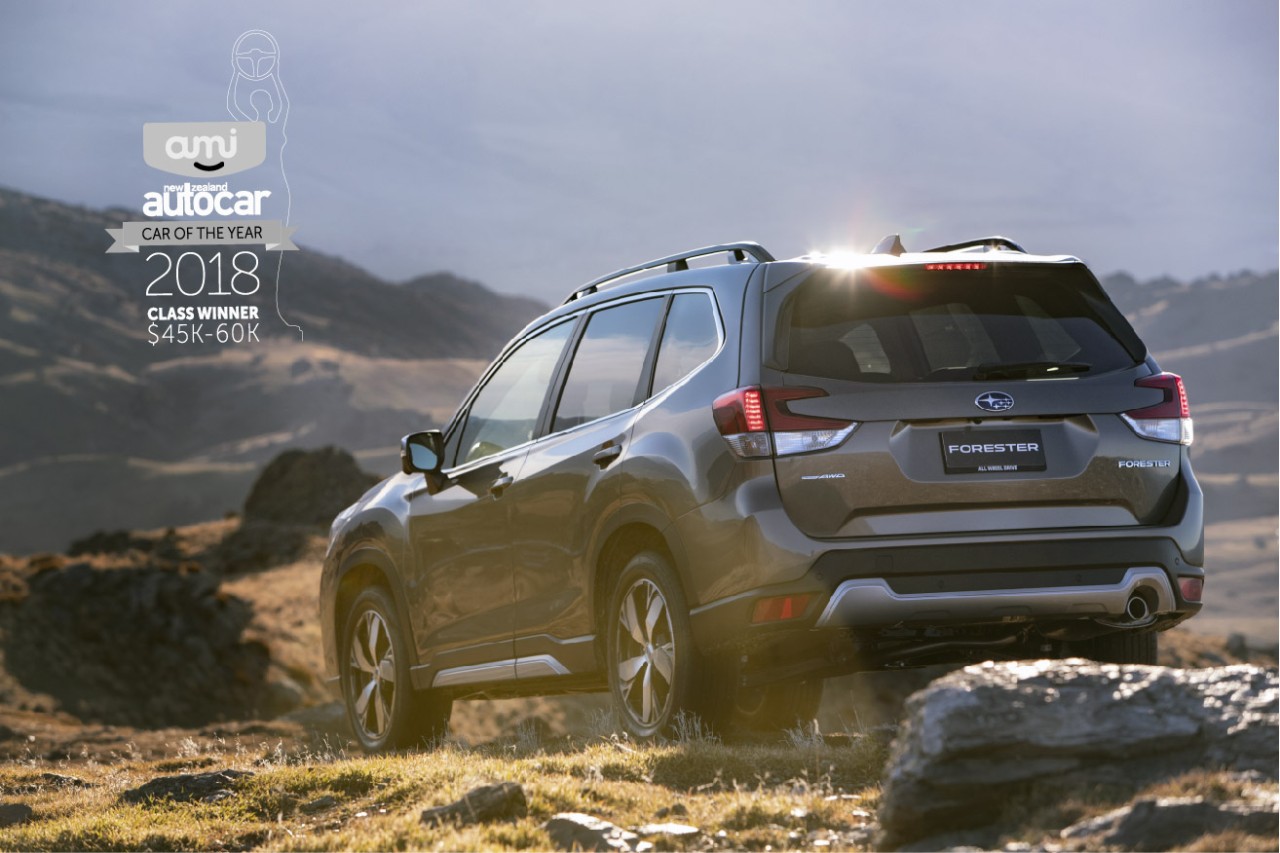 The Subaru Forester Premium has been awarded the AMI NZ Autocar Car of the Year $45-60K category.