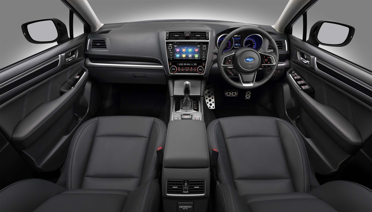 The 2020 Subaru Legacy 3.6RS' interior.