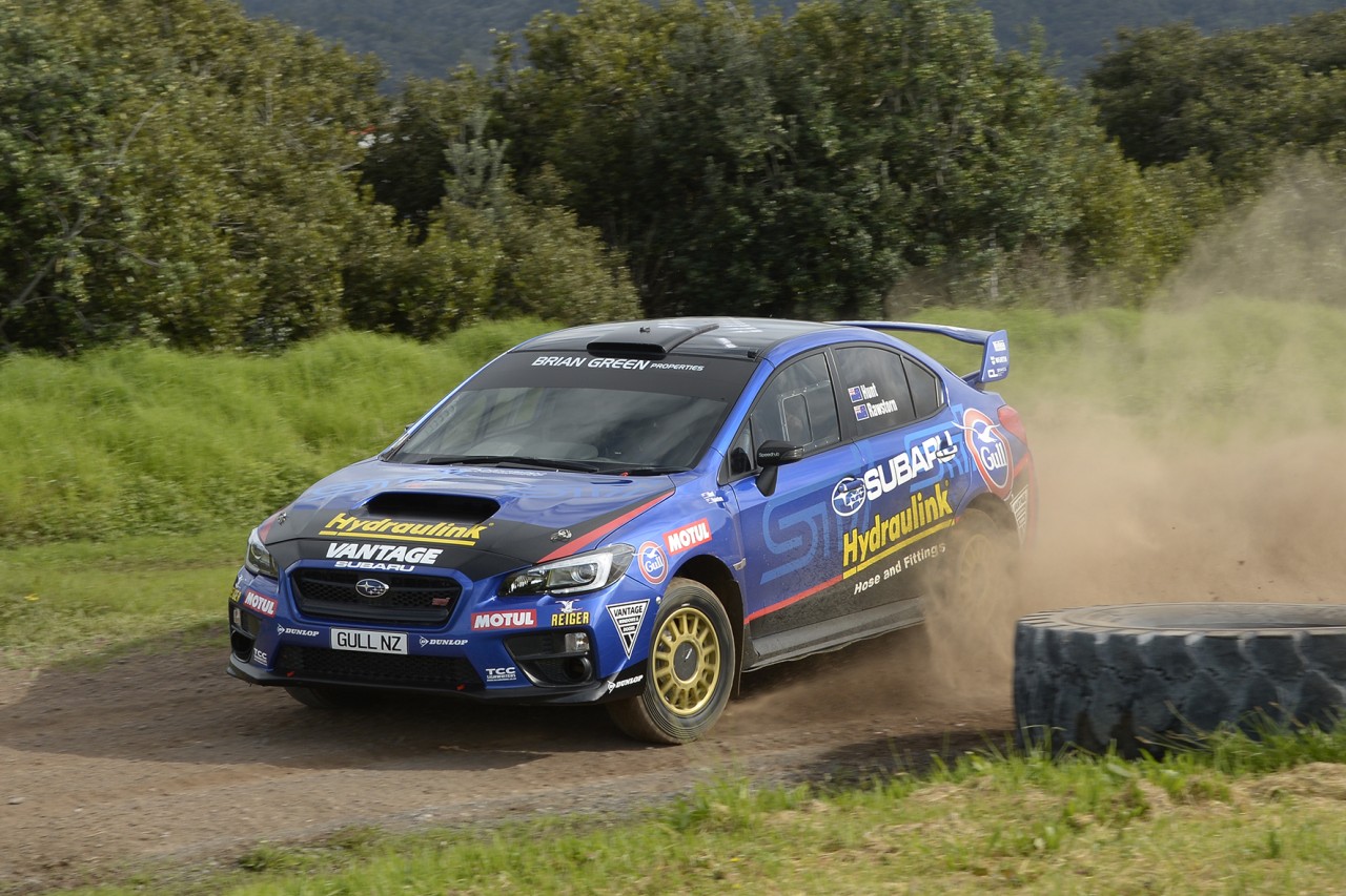 Ben Hunt and co-driver Tony Rawstorn will have a new engine in the Subaru WRX STi for this Sunday's Lone Star Canterbury Rally. PHOTO: GEOFF RIDDER.