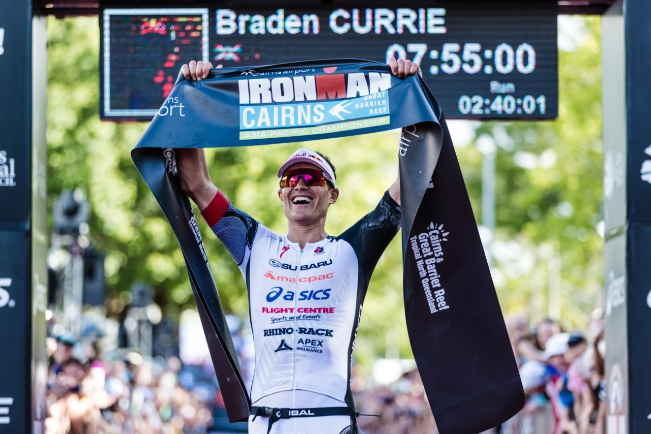 Subaru brand ambassador Braden Currie wins Ironman Cairns in June. PHOTO: KORUPT VISION
