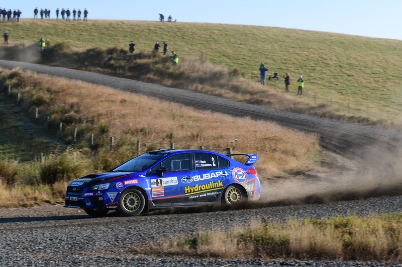 Ben Hunt and co-driver Tony Rawstorn have a highly competitive package in their Subaru WRX STi for the 2018 Brian Green Property Group New Zealand Rally Championship. PHOTO: GEOFF RIDDER               