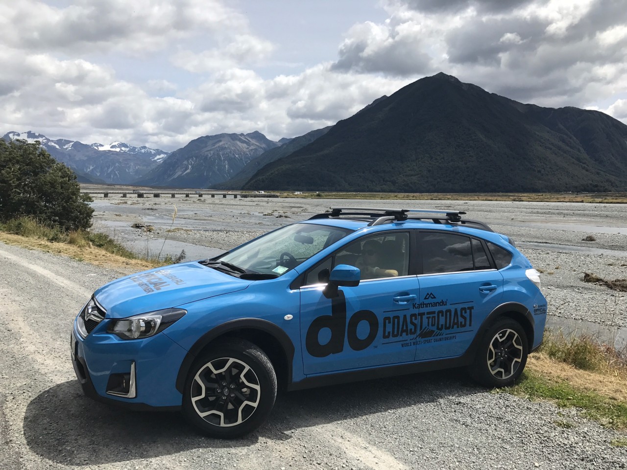 Subaru was the official vehicle supplier for the Kathmandu Coast to Coast and three ‘do’ branded SUVs were on duty on the West Coast to East Coast of the South Island course today and yesterday. PHOTO: KATHMANDU COAST TO COAST