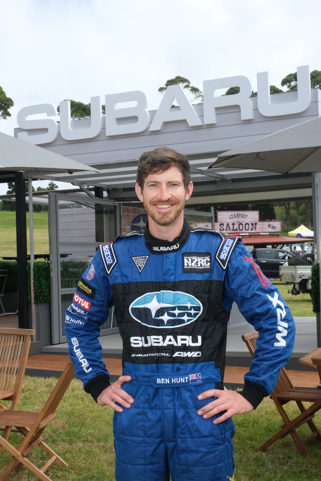 Subaru brand ambassador Ben Hunt is driving his 2004 Subaru WRX STI he built with his dad to do club rallies with at the 2019 Leadfoot Festival.