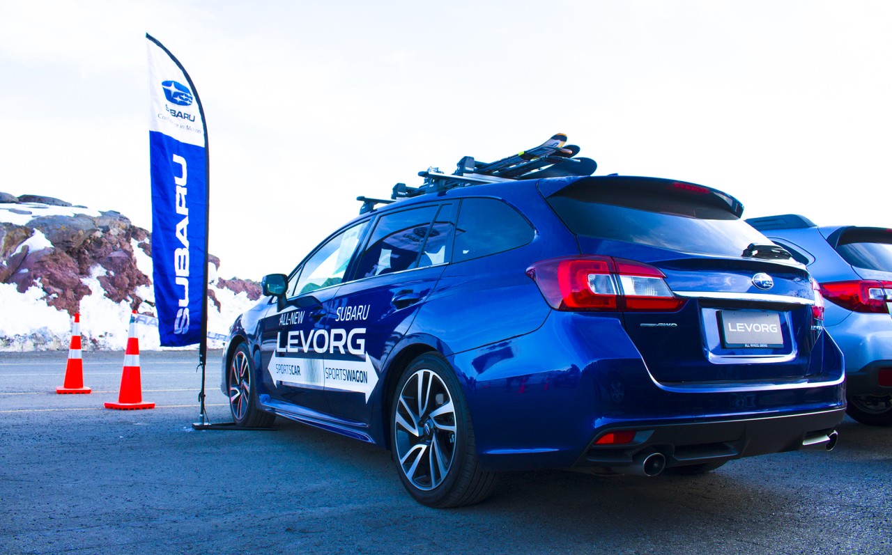 The Subaru Levorg at the 2016 Top Weekend at Turoa.