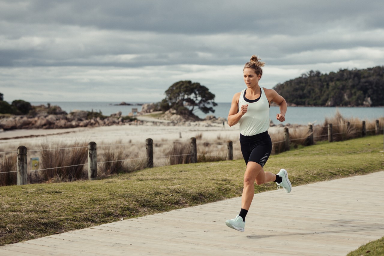 Hannah Wells knows the importance of taking care of yourself and staying active. Photo credit: Underarmour Hannah Wells knows the importance of taking care of yourself and staying active. Photo credit: Underarmour