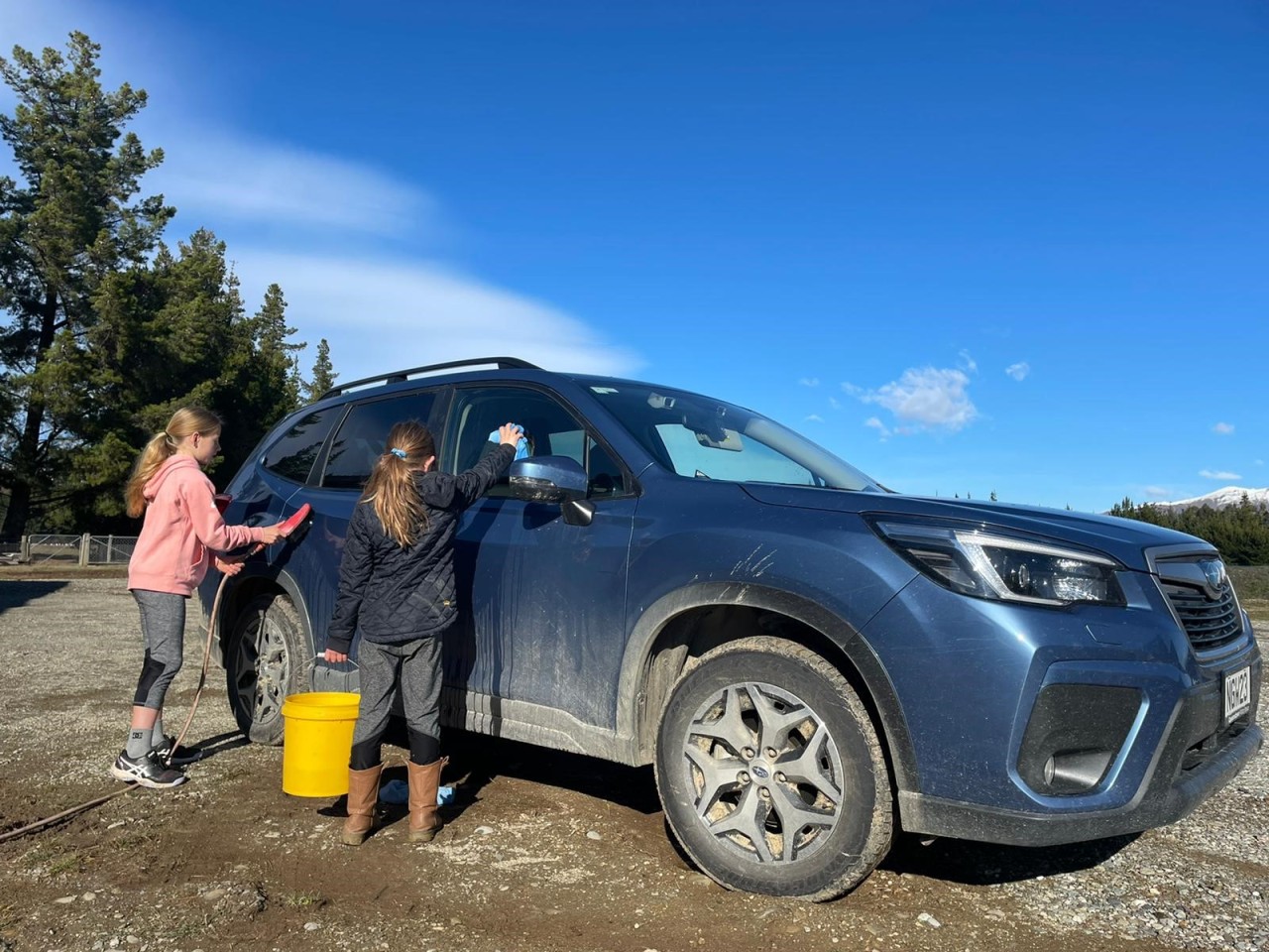 Subaru car cleaning hack: start at the top and work your way down