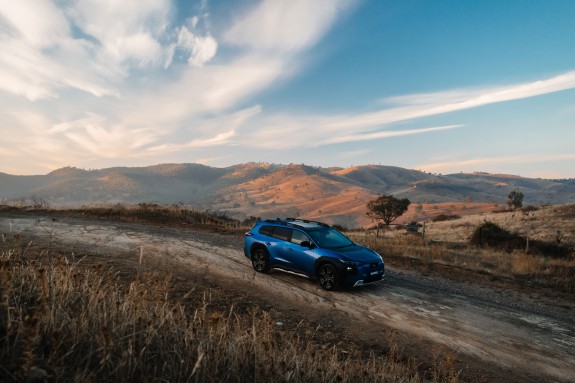 2026 Subaru Trailseeker Touring driving on gravel road