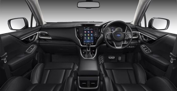 The 2021 Outback Touring interior